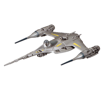 Star Wars™: The Mandalorian, The Mandalorian's N—1 Starfighter — Hallmark Keepsake Christmas Ornament in angled view showcasing intricate detail.