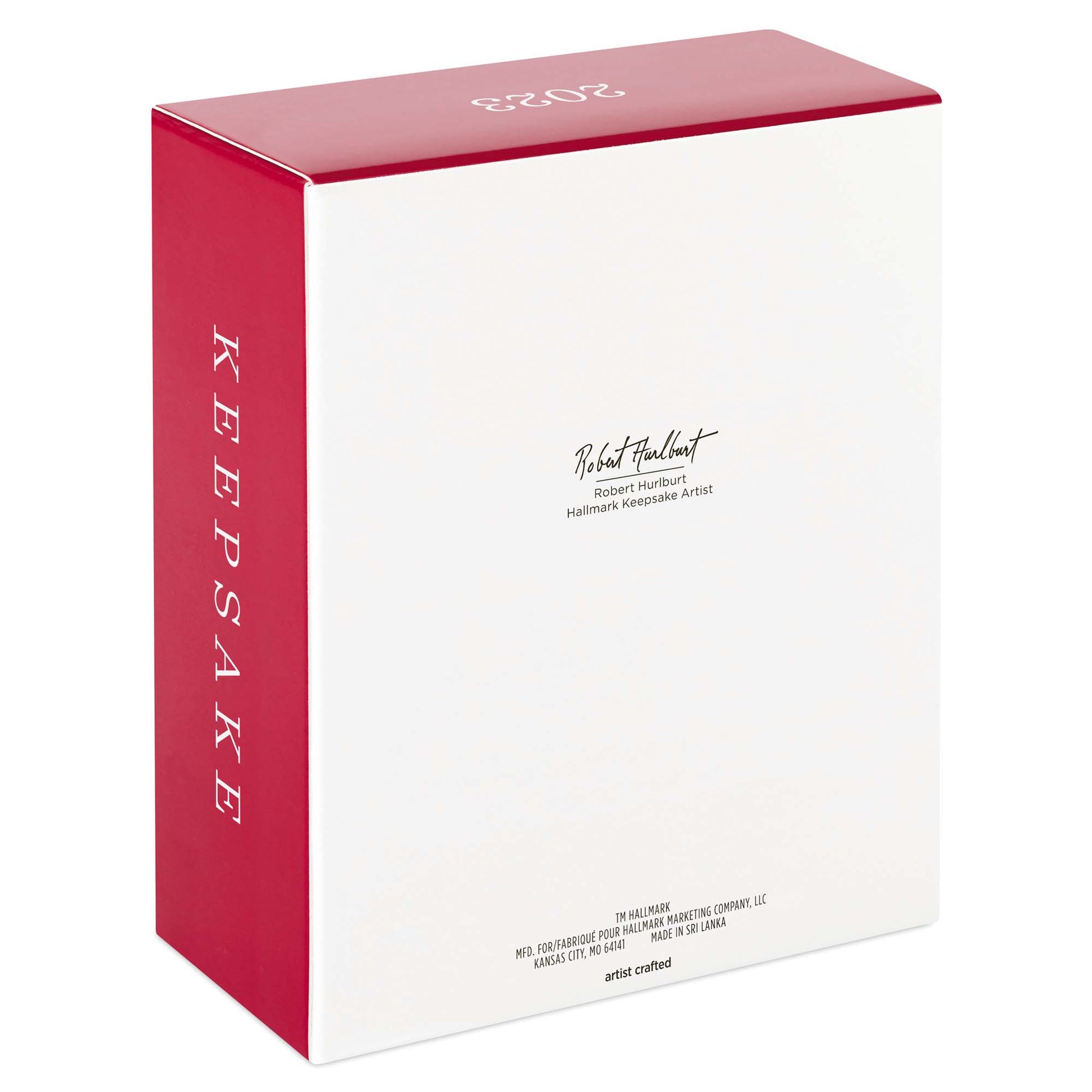 Star Wars™: The Mandalorian, The Mandalorian's N—1 Starfighter — Hallmark Keepsake Christmas Ornament packaging box with red accents and detailed printing.
