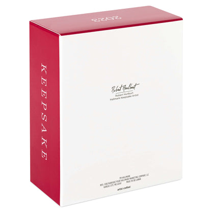 Star Wars™: The Mandalorian, The Mandalorian's N—1 Starfighter — Hallmark Keepsake Christmas Ornament packaging box with red accents and detailed printing.