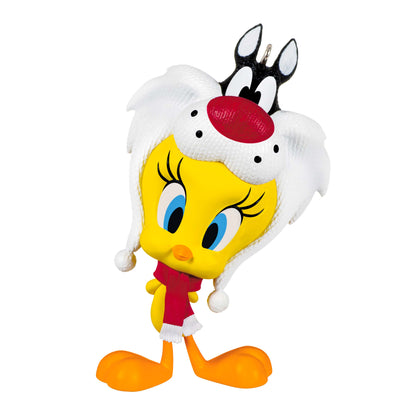 Looney Tunes™ Tweety™ Puddy Tat Hat — Hallmark Keepsake Christmas Ornament