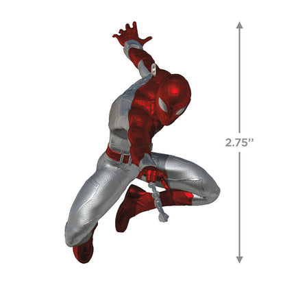 Disney 100 years of wonder, Star Wars™ and Marvel heroes, set of 4 — Hallmark Keepsake Christmas ornament featuring Spider-Man in a dynamic pose with detailed textures.