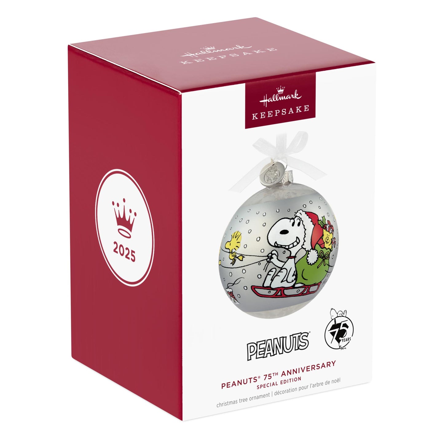 Peanuts® 75th Anniversary Special Edition — 2025 Hallmark Keepsake Christmas Ornament