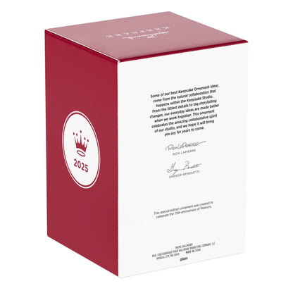 Peanuts® 75th Anniversary Special Edition — 2025 Hallmark Keepsake Christmas Ornament