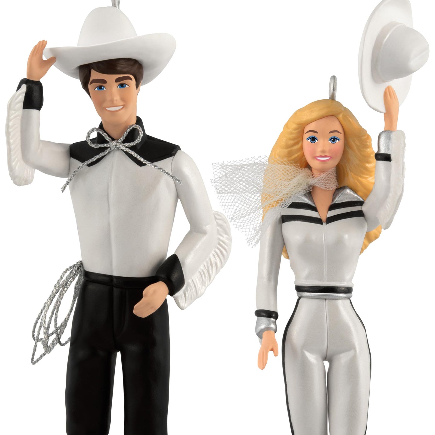 Barbie™ and Ken™ Western Stars, Set of 2 — 2025 Hallmark Keepsake Christmas Ornament