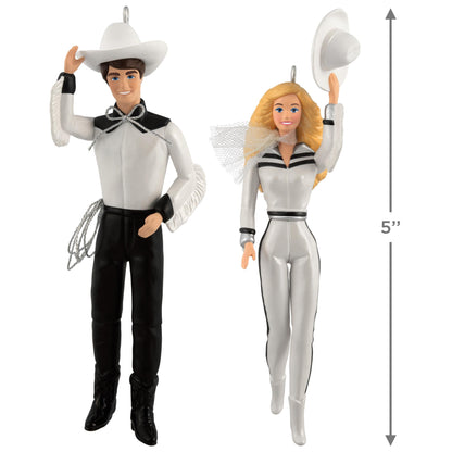 Barbie™ and Ken™ Western Stars, Set of 2 — 2025 Hallmark Keepsake Christmas Ornament