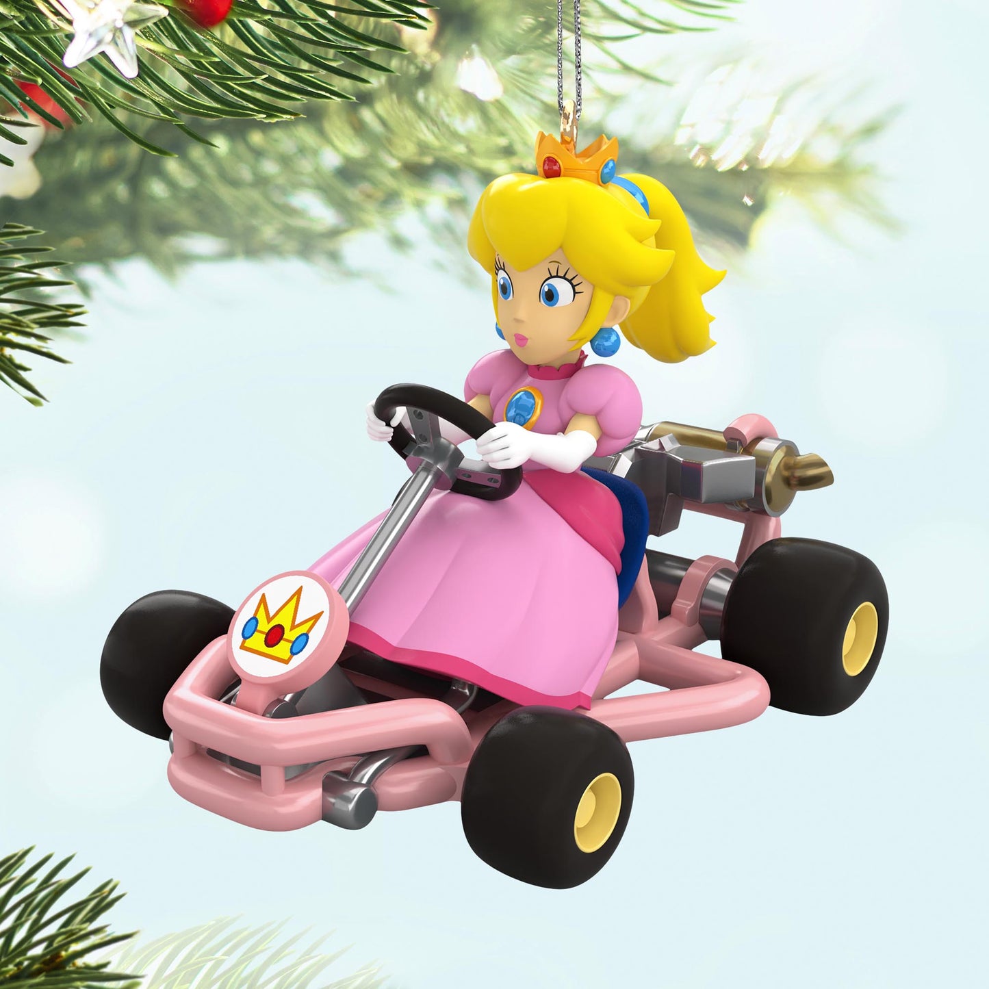 Super Mario™ Mario Kart™, Princess Peach — 2025 Hallmark Keepsake Christmas Ornament