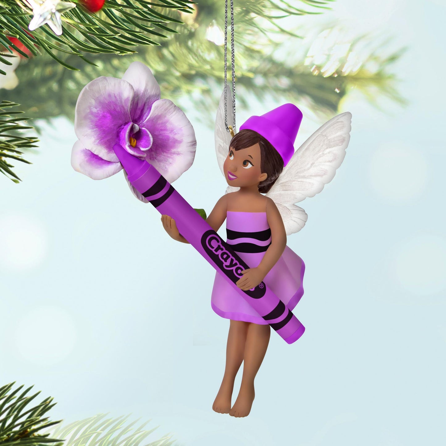 Crayola®, Orchid Fairy — 2025 Hallmark Keepsake Christmas Ornament
