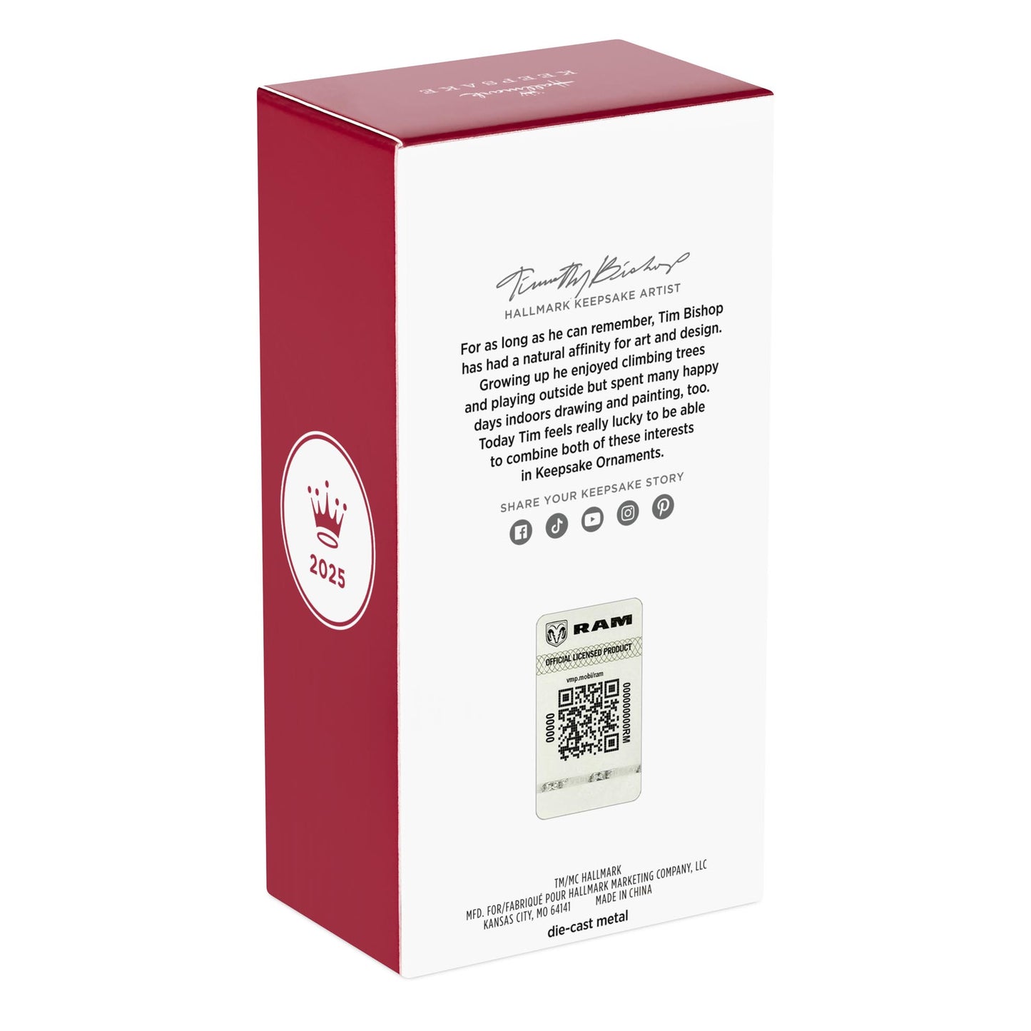 2026 Dodge Ram 1500 REV — 2025 Hallmark Keepsake Christmas Ornament