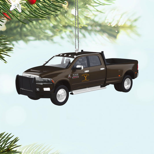 2014 Dodge Ram 3500 Yellowstone — 2025 Hallmark Keepsake Christmas Ornament
