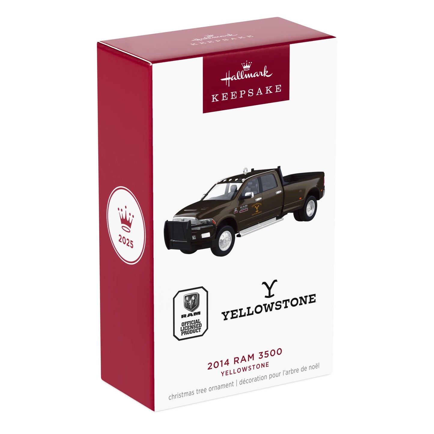 2014 Dodge Ram 3500 Yellowstone — 2025 Hallmark Keepsake Christmas Ornament