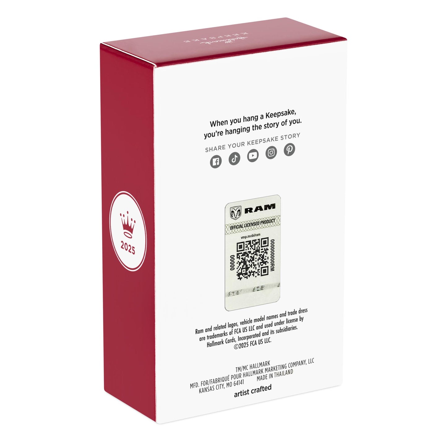 2014 Dodge Ram 3500 Yellowstone — 2025 Hallmark Keepsake Christmas Ornament