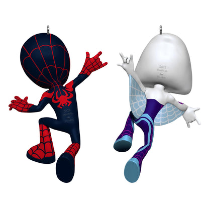 Marvel, Spidey and His Amazing Friends, Spin and Ghost-Spider — 2025 Hallmark Keepsake Christmas Ornament