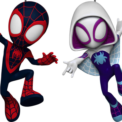 Marvel, Spidey and His Amazing Friends, Spin and Ghost-Spider — 2025 Hallmark Keepsake Christmas Ornament