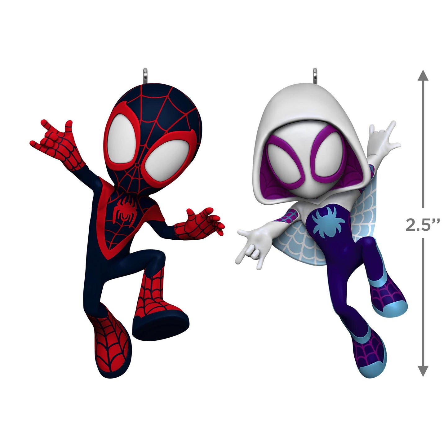 Marvel, Spidey and His Amazing Friends, Spin and Ghost-Spider — 2025 Hallmark Keepsake Christmas Ornament
