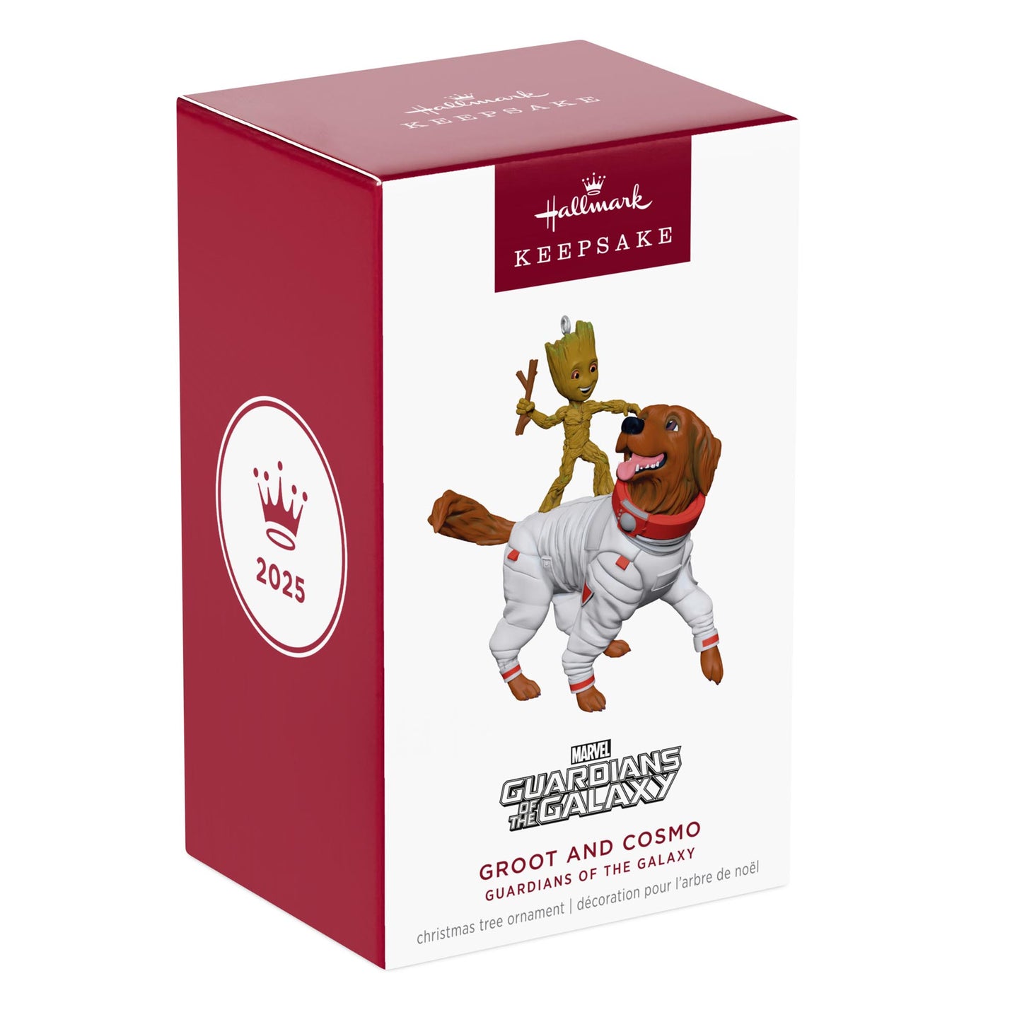 Marvel, Guardians of the Galaxy, Groot and Cosmo — 2025 Hallmark Keepsake Christmas Ornament