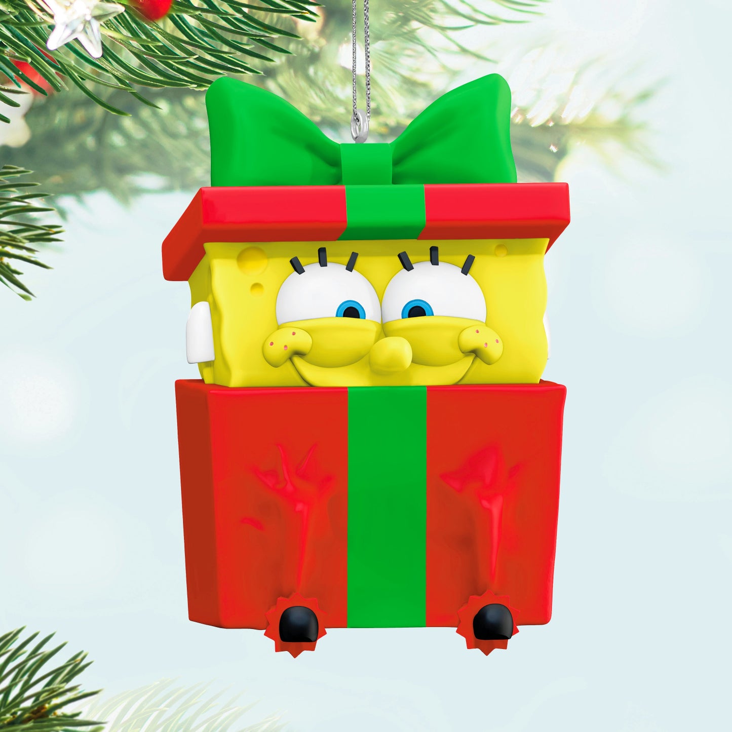 SpongeBob SquarePants, Sponge-boxed for Christmas — 2025 Hallmark Keepsake Christmas Ornament