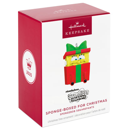 SpongeBob SquarePants, Sponge-boxed for Christmas — 2025 Hallmark Keepsake Christmas Ornament