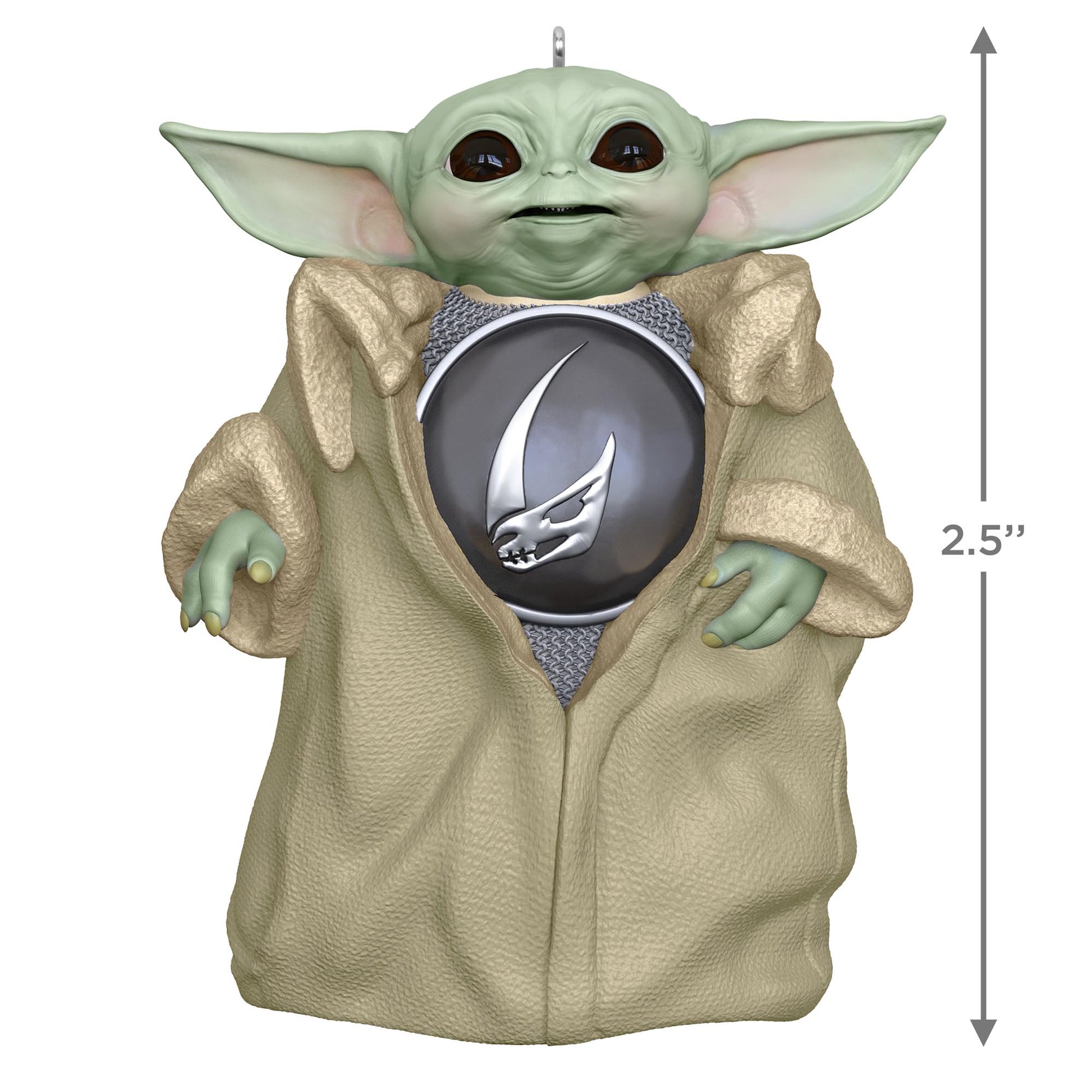 Star Wars™: The Mandalorian™, Din Grogu™ — 2025 Hallmark Keepsake Christmas Ornament, featuring Grogu in a robe, detailed design.