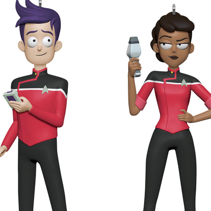 Star Trek™: Lower Decks, Ensigns Beckett Mariner and Bradward Boimler — 2025 Hallmark Keepsake Christmas Ornament