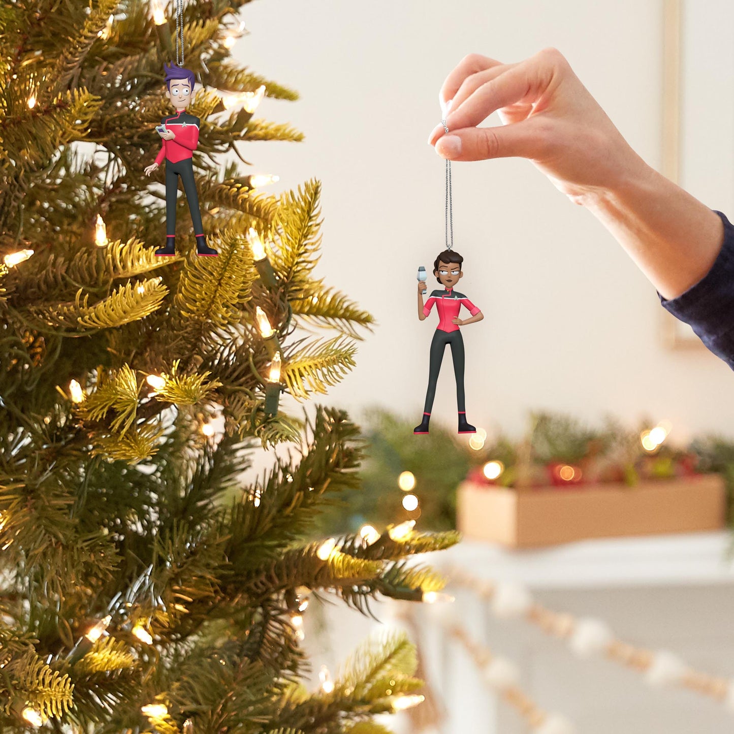 Star Trek™: Lower Decks, Ensigns Beckett Mariner and Bradward Boimler — 2025 Hallmark Keepsake Christmas Ornament