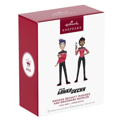 Star Trek™: Lower Decks, Ensigns Beckett Mariner and Bradward Boimler — 2025 Hallmark Keepsake Christmas Ornament