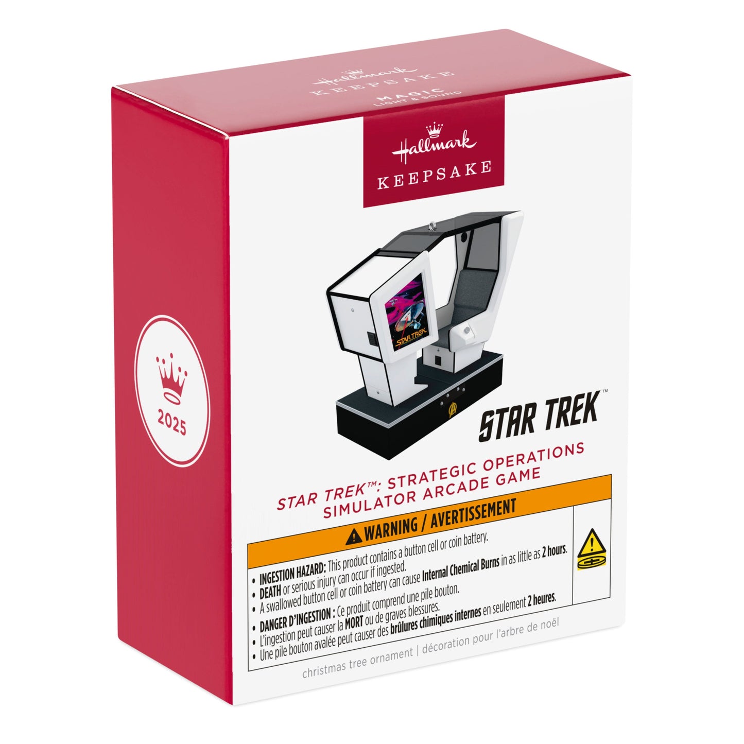 Star Trek™: Strategic Operations Simulator Arcade Game With Light and Sound — 2025 Hallmark Keepsake Christmas Ornament