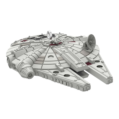Star Wars™ Millennium Falcon™ (Miniature) — Hallmark Keepsake Christmas Ornament showcasing detailed sculpting and freighter features.