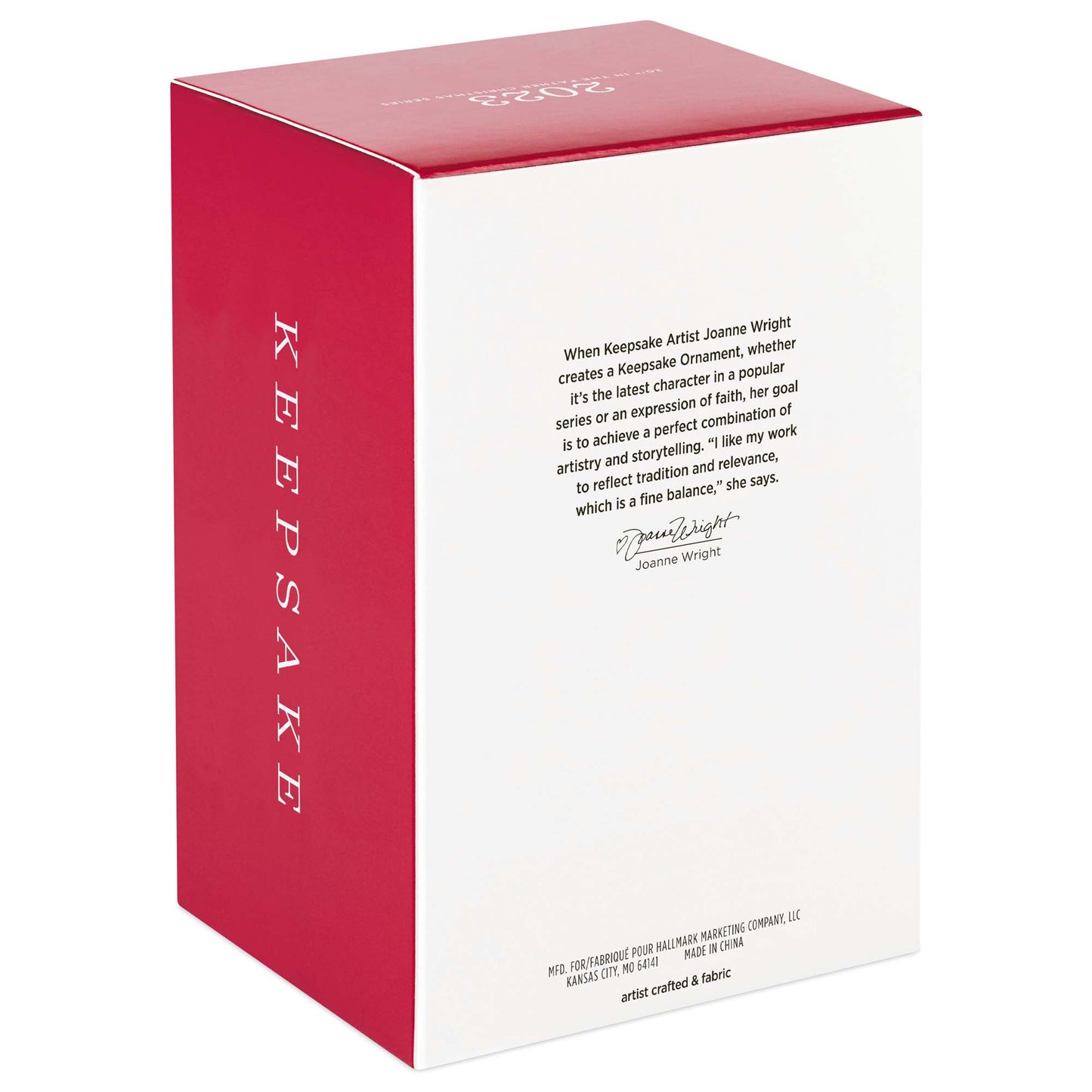 Father Christmas — Hallmark Keepsake Christmas Ornament packaging box with artist's message and signature details.