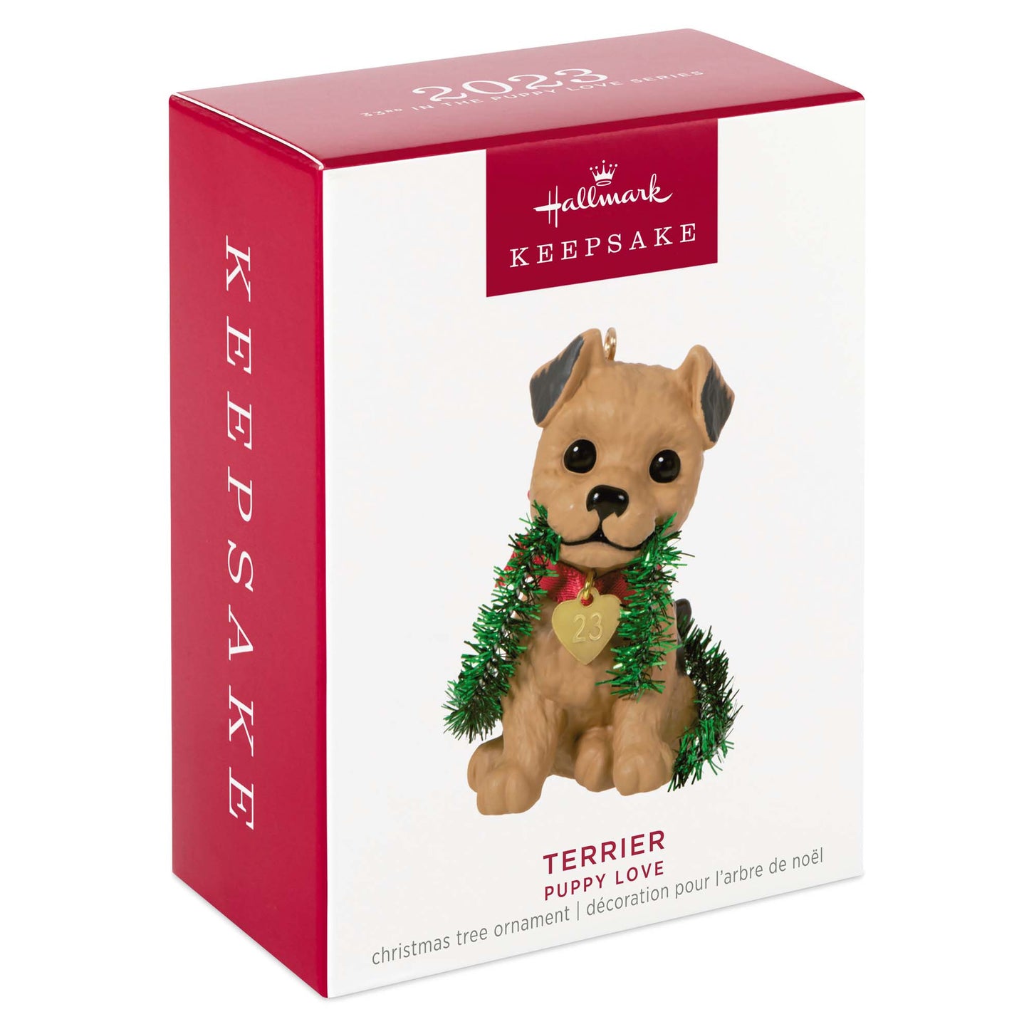 Puppy Love Terrier — Hallmark Keepsake Christmas Ornament