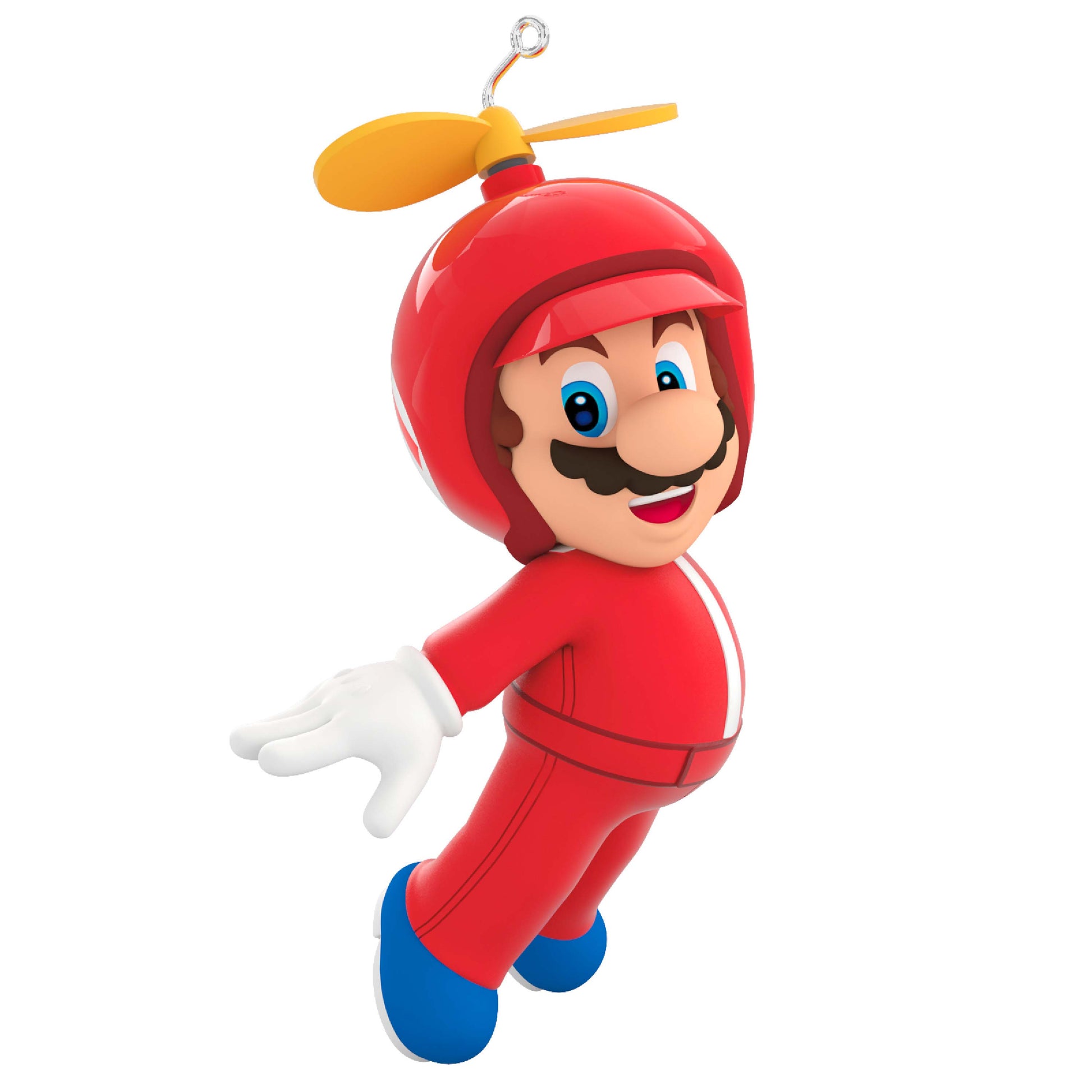 Nintendo Super Mario™ Powered Up With Mario Propeller Mario — Hallmark Keepsake Christmas Ornament in vibrant red with propeller detail