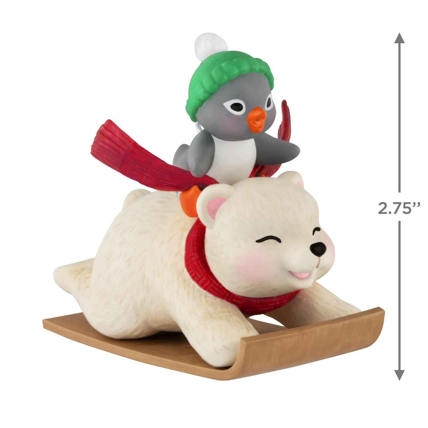 Sledding Sidekicks, 25th in the Snowball and Tuxedo Series — 2025 Hallmark Keepsake Christmas Ornament