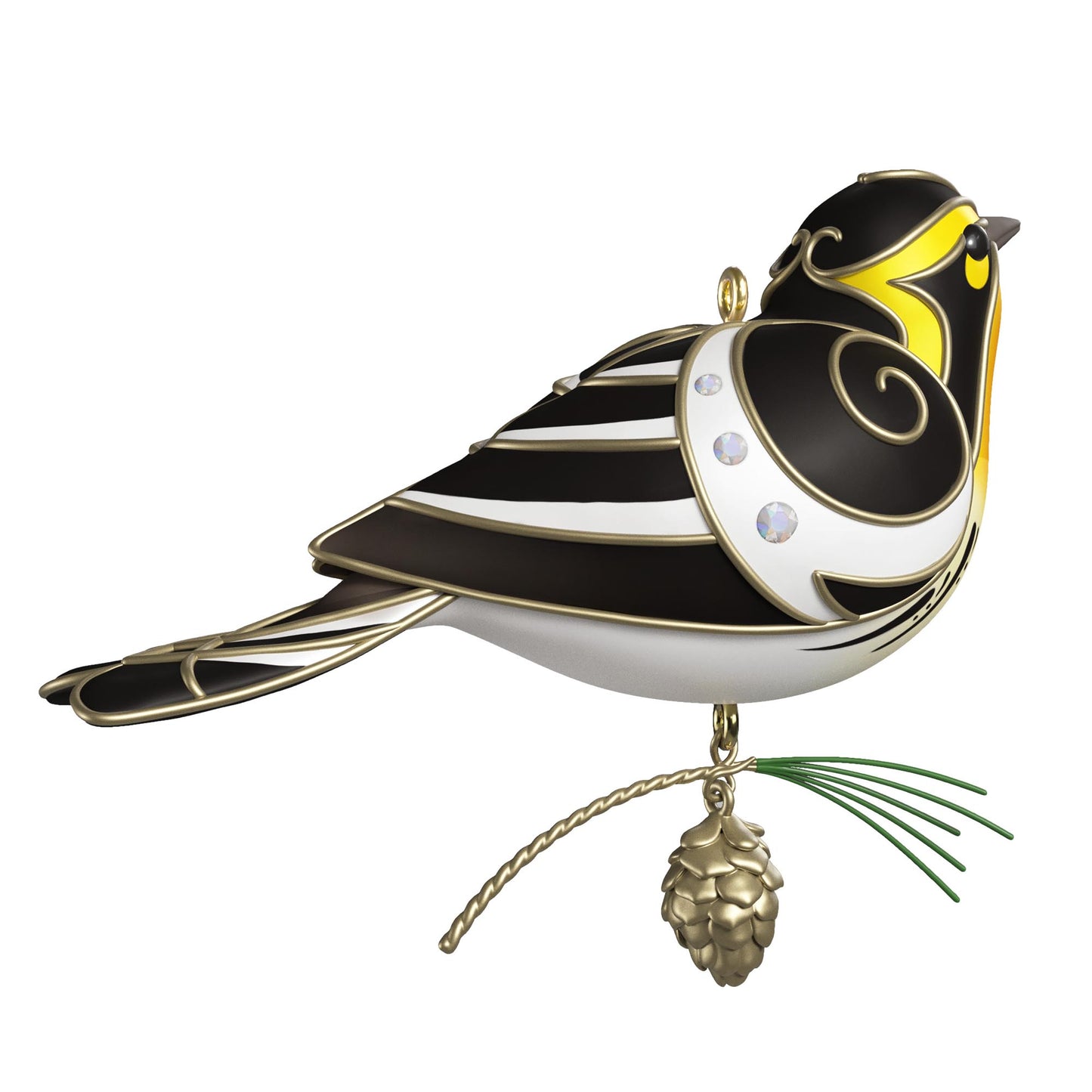 Blackburnian Warbler, 21st in The Beauty of Birds Series — 2025 Hallmark Keepsake Christmas Ornament
