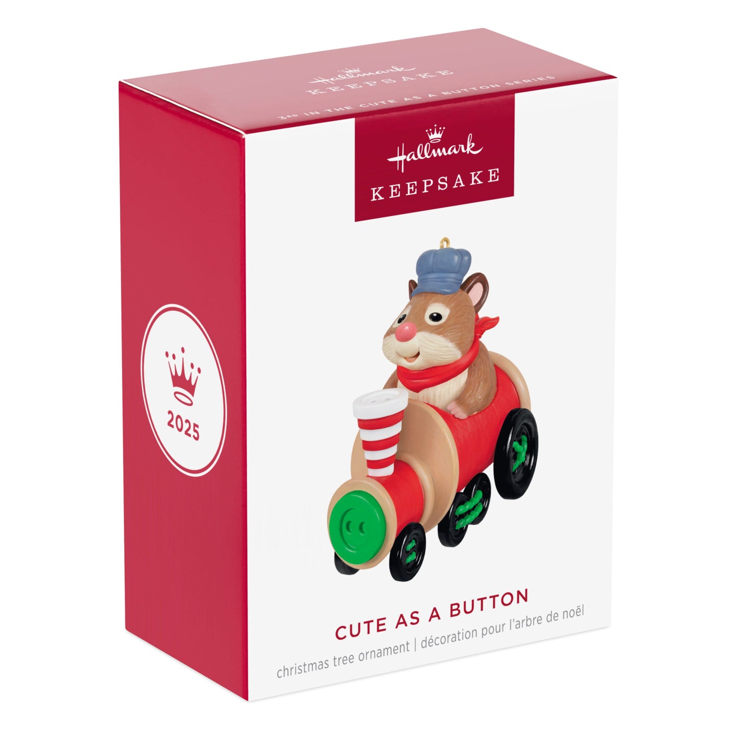 Cute as a Button, 3rd in the Series — 2025 Hallmark Keepsake Christmas Ornament