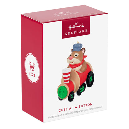 Cute as a Button, 3rd in the Series — 2025 Hallmark Keepsake Christmas Ornament