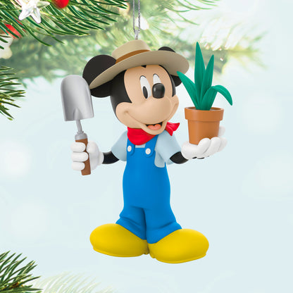 Disney Gardener Mickey, 4th in the All About Mickey! Series — 2025 Hallmark Keepsake Christmas Ornament