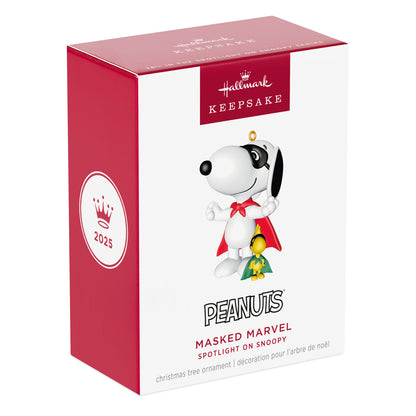 Peanuts® Masked Marvel, 28th in the Spotlight on Snoopy Series — 2025 Hallmark Keepsake Christmas Ornament