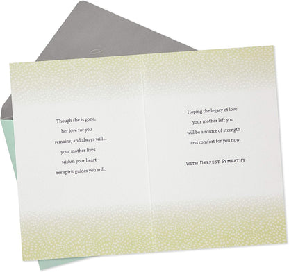 Hallmark Sympathy Card for Loss of Mom (Your Mother Lives On in You)