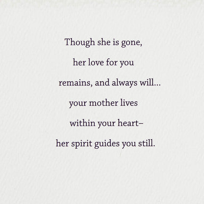 Hallmark Sympathy Card for Loss of Mom (Your Mother Lives On in You)