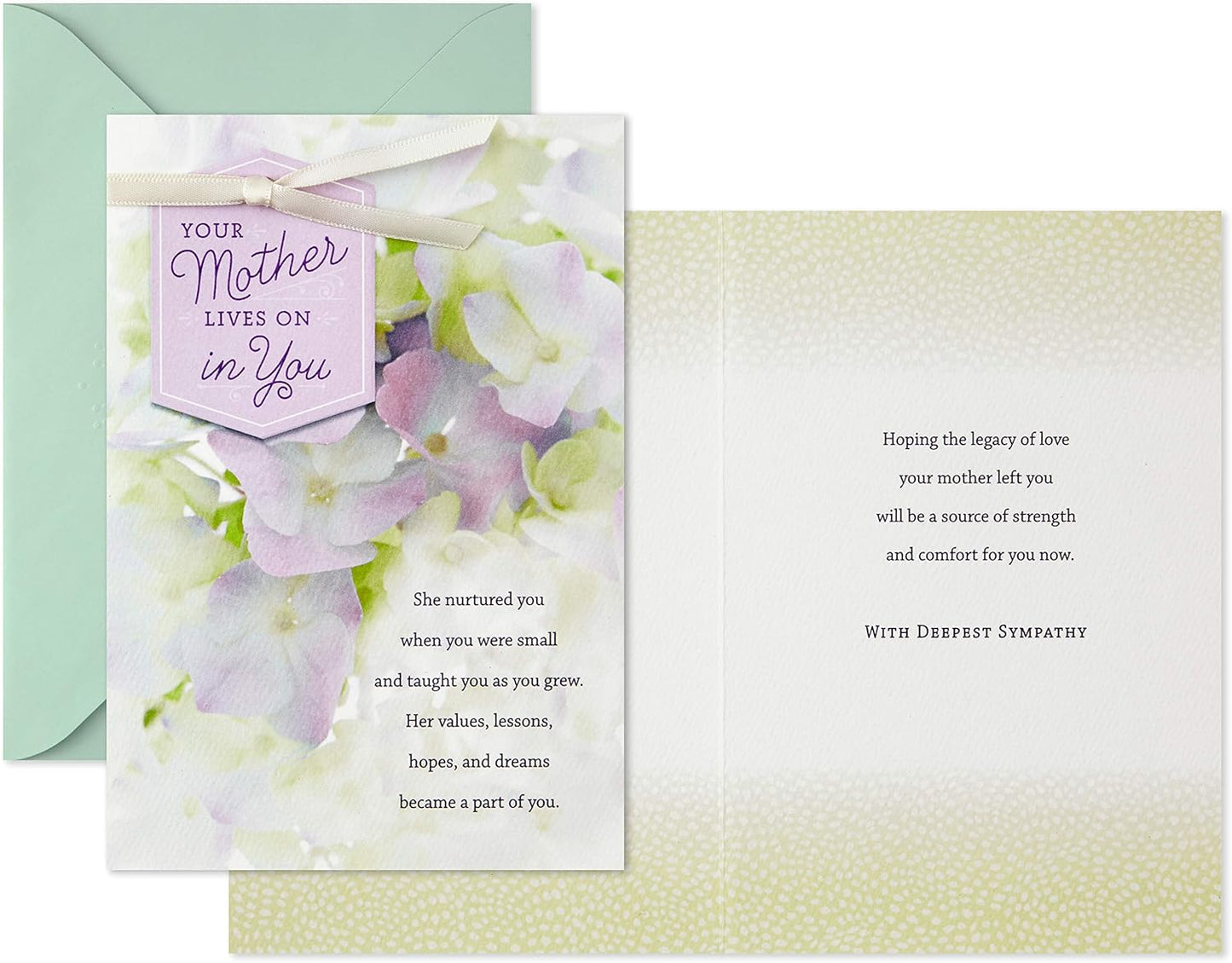 Hallmark Sympathy Card for Loss of Mom (Your Mother Lives On in You)