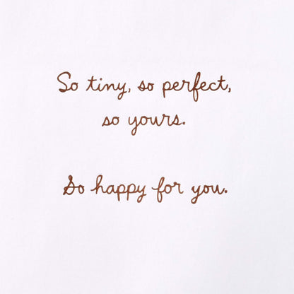 Hallmark Congratulations Greeting Card for New Baby Boy (Clothesline)