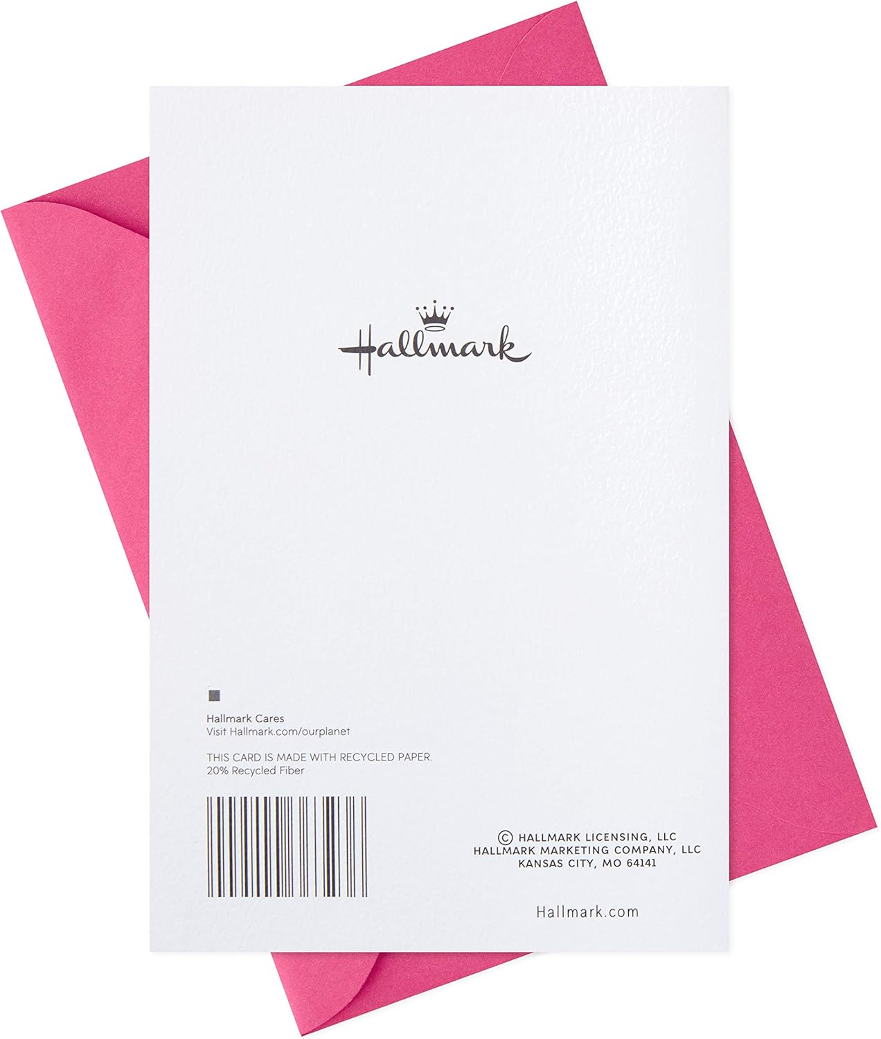 Hallmark Congratulations Greeting Card for New Baby Girl (Pink Elephant)