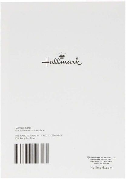 Hallmark Congratulations Greeting Card for New Baby Girl (Pink Elephant)