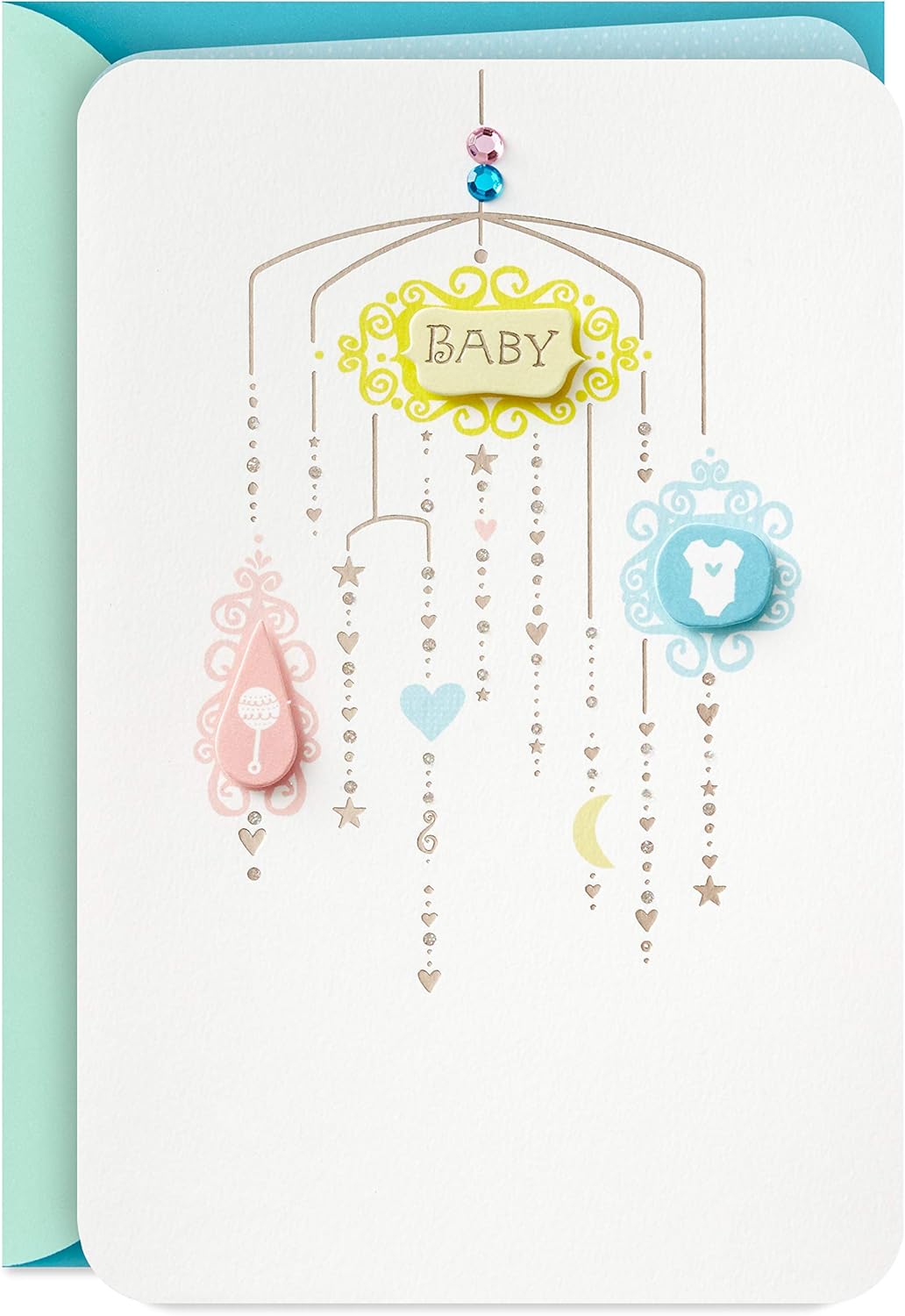 Hallmark Parent-to-Be Congratulations Greeting Card (Baby Mobile)