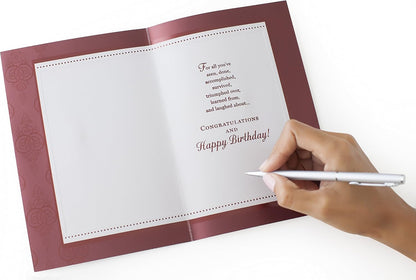 Hallmark 70th Birthday Greeting Card (Scrollwork Pattern)