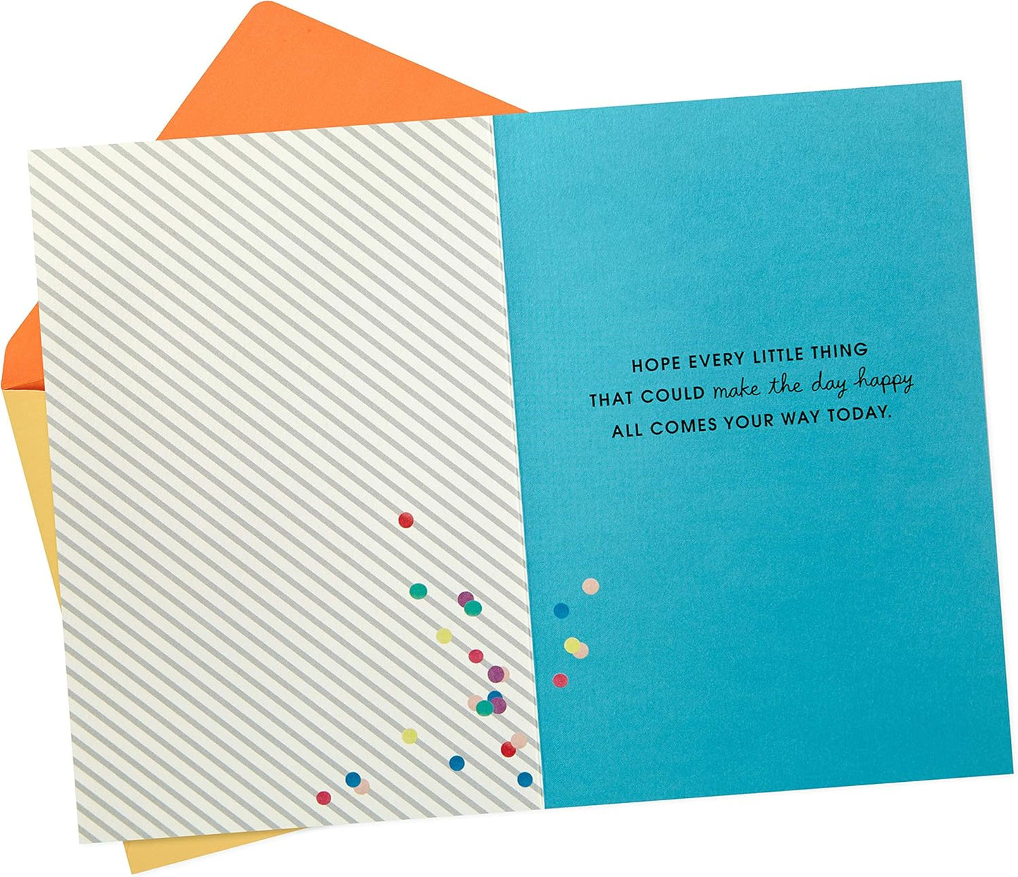 Hallmark Birthday Greeting Card (Envelope with Confetti)