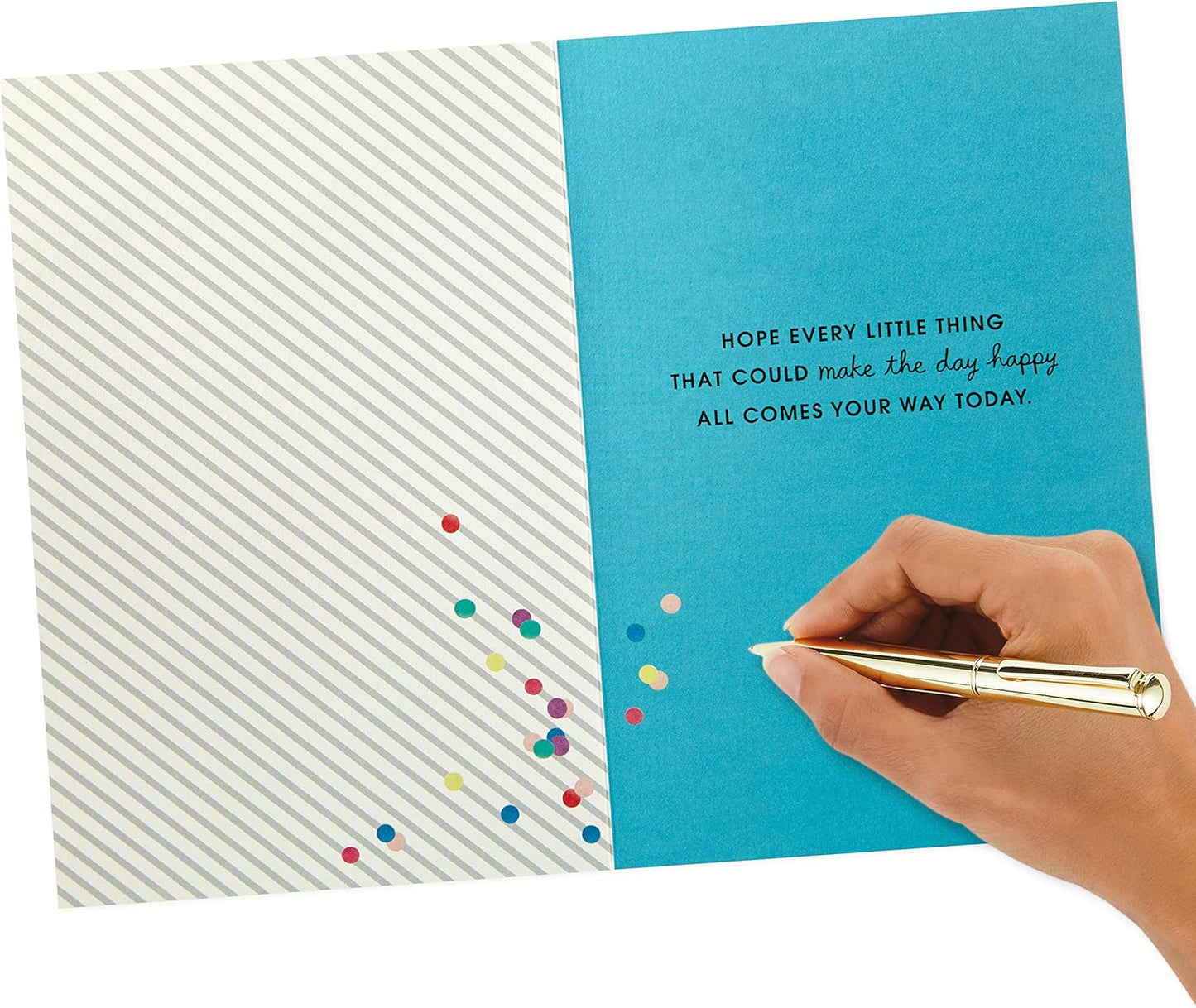 Hallmark Birthday Greeting Card (Envelope with Confetti)