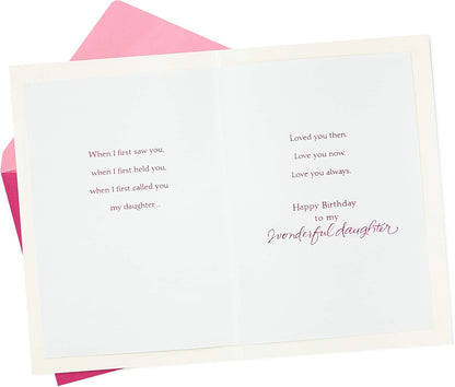 Hallmark Birthday Greeting Card for Daughter (Heart Cutout)