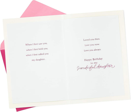 Hallmark Birthday Greeting Card for Daughter (Heart Cutout)