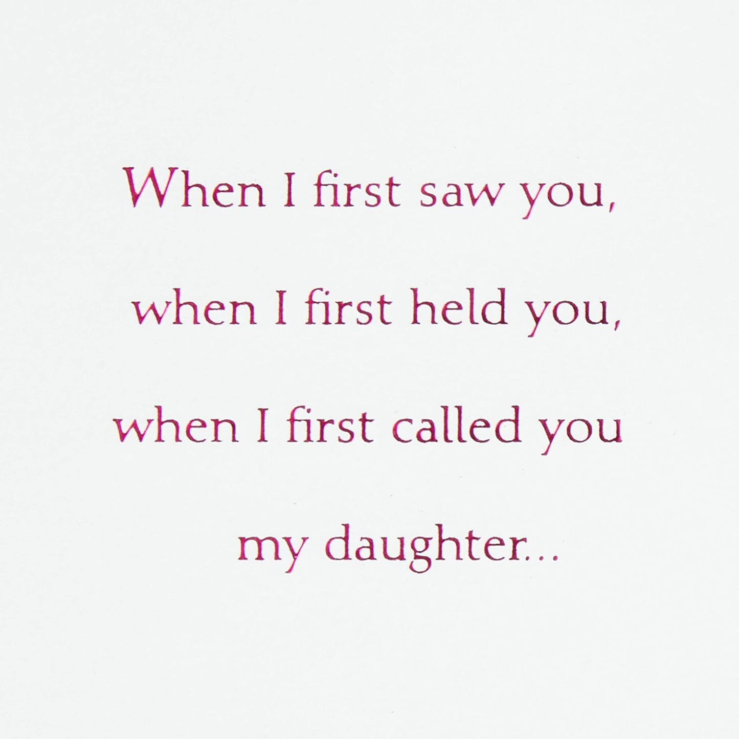 Hallmark Birthday Greeting Card for Daughter (Heart Cutout)