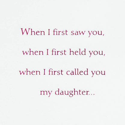 Hallmark Birthday Greeting Card for Daughter (Heart Cutout)